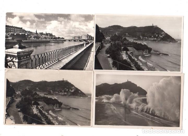 Postcards: LOTE DE 4 POSTALES DE SAN SEBASTIAN.