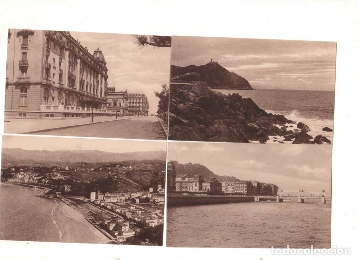 Postcards: LOTE DE 4 POSTALES DE SAN SEBASTIAN.
