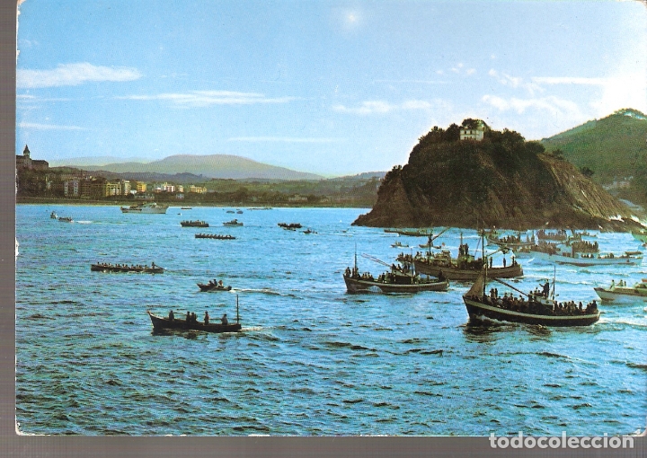 Postales: Regatas. Traineras. San Sebastian. - Foto 1