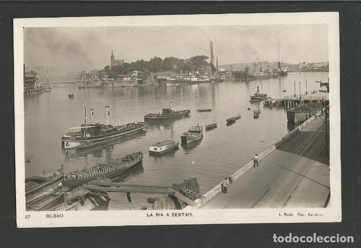 Postais: BILBAO-LA RIA A SESTAO-27-FOTOGRAFICA ROISIN-POSTAL ANTIGUA-(59.738)
