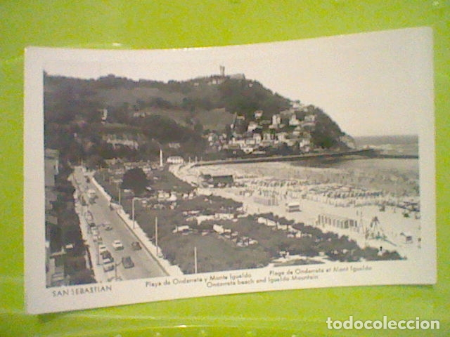 Postkarten: ONDARRETA MONTE IGUELDO  SAN SEBASTIAN ED MANIPEL N&ordm; 142205  A&Ntilde;OS 50 CIRCULADA MUY ANIMADA