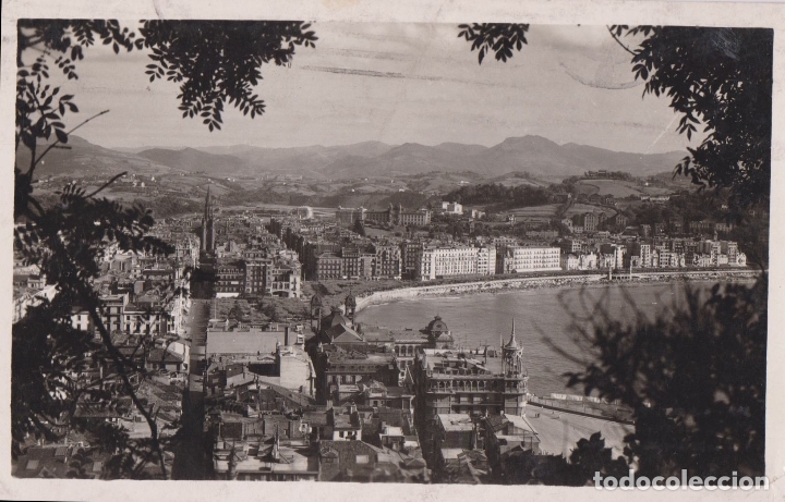 Postkarten: SAN SEBASTIAN, VISTA DESDE EL MONTE URGULL - GALARZA N&ordm; 510 - CIRCULADA 1951