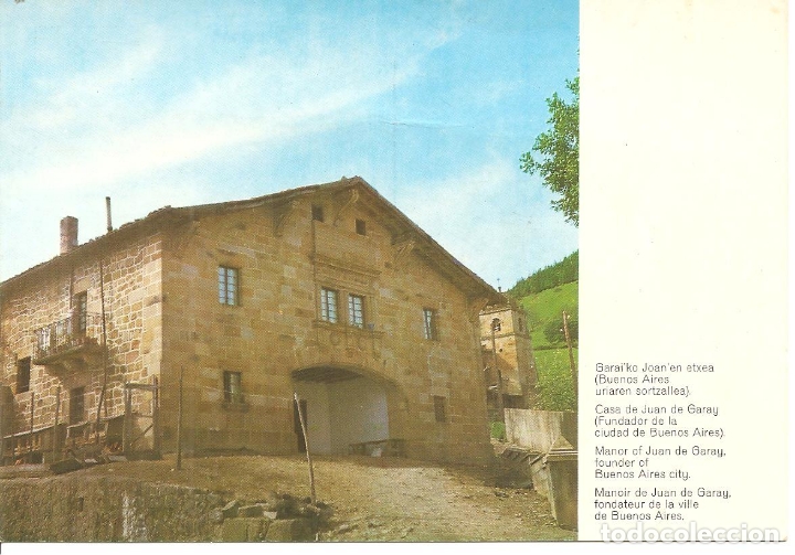 Postkarten: POSTAL, CASA DE JUAN DE GARAY, FUNDADOR DE LA CIUDAD DE BUENOS AIRES, SIN CIRCULAR