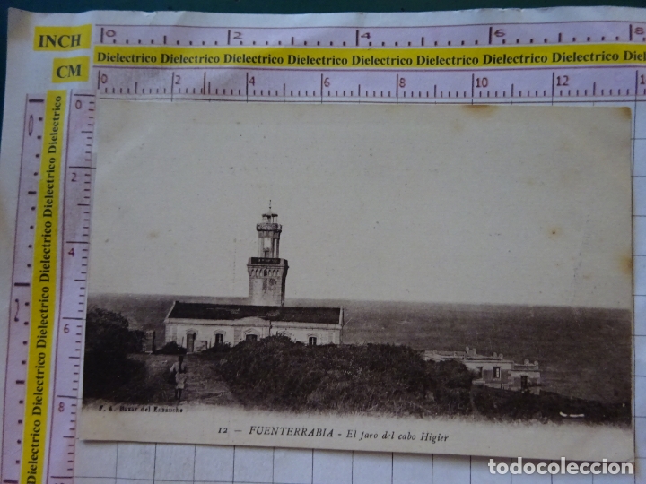 Cartoline: POSTAL DE GUIP&Uacute;ZCOA. A&Ntilde;OS 10 30. FUENTERRABIA EL FARO DEL CABO HIGUER HIGIER. 12 BAZAR ENSANCHE 2218