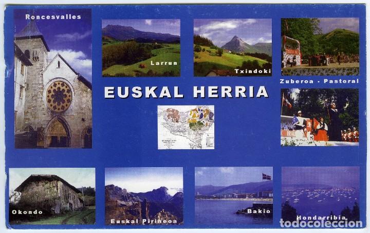 Postales: Pa&iacute;s Vasco. Diversos aspectos. Sin circular. Ed. UXULUXU.