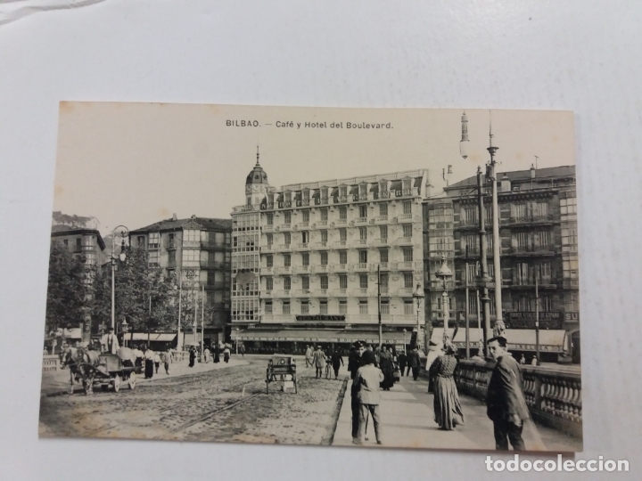 Cartoline: BILBAO-CAFE Y HOTEL BOULEVARD-ED&middot;L.G.-VER FOTOS-(61.042)