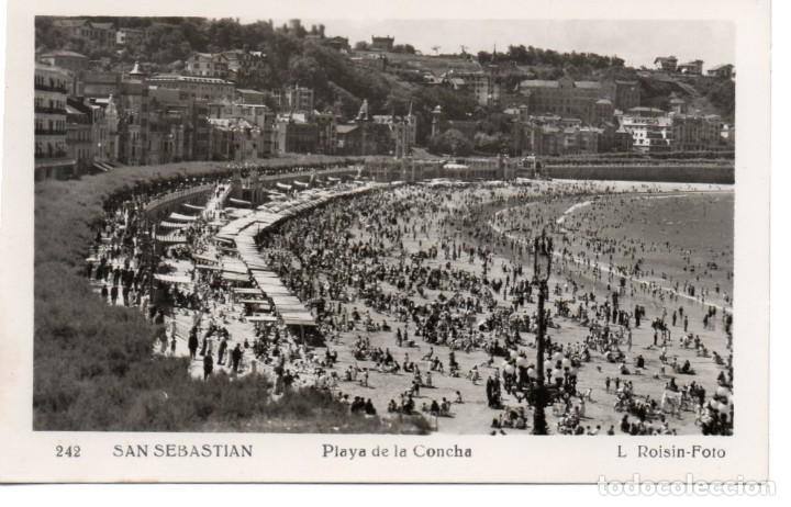 Cartoline: POSTAL DE SAN SEBASTIAN -  PLAYA DE LA CONCHA