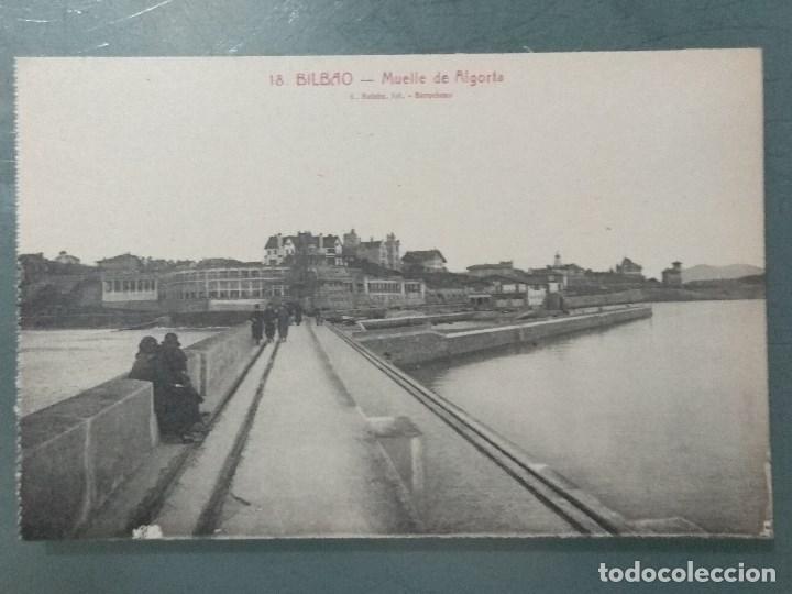Postales: POSTAL 18 BILBAO. MUELLE DE ALGORTA. - Foto 1