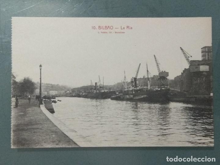 Postales: POSTAL 10 BILBAO. LA RIA. - Foto 1