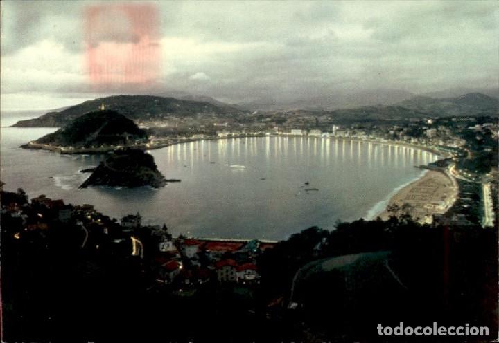 Postkarten: San Sebastian &ndash; Vista general desde el Igueldo &ndash; Iluminada