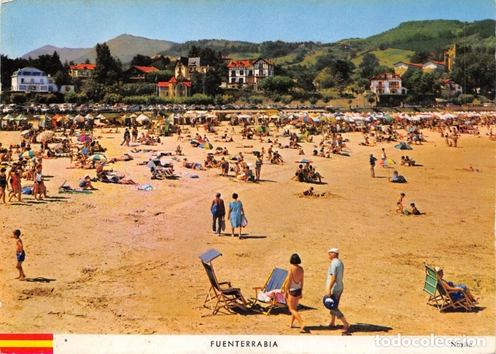 Postales: FUENTERRABIA (GUIPUZCOA).- LA PLAYA