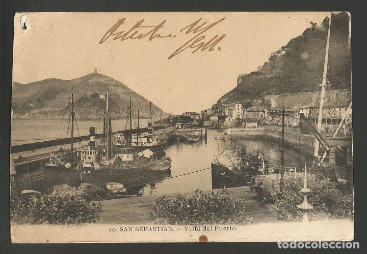 Postais: SAN SEBASTIAN-VISTA DEL PUERTO-10-MAYOR HERMANOS-VER REVERSO-(61.385)