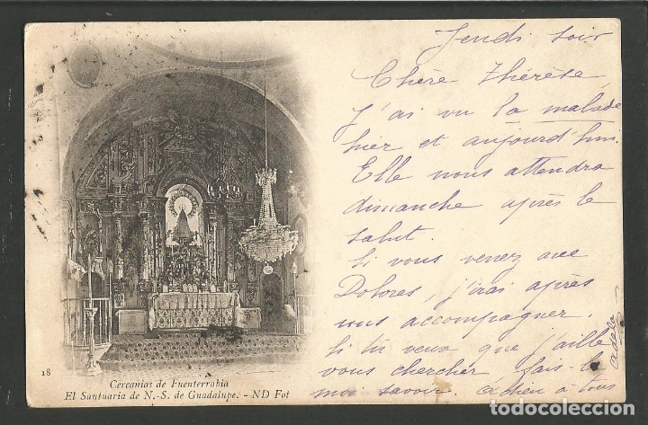 Postais: HONDARRIBIA-FUENTERRABIA-SANTUARIO NTRA SRA DE GUADALUPE-VER REVERSO SIN DIVIDIR-(61.395)