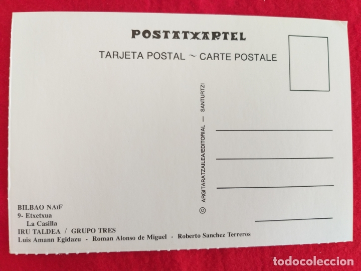 Postales: POSTAL DE BILBAO. BILBAO NAIF # 9. LA CASILLA. ED. ARGITARATZAILEA. GRUPO TRES. - Foto 2 - 173795325