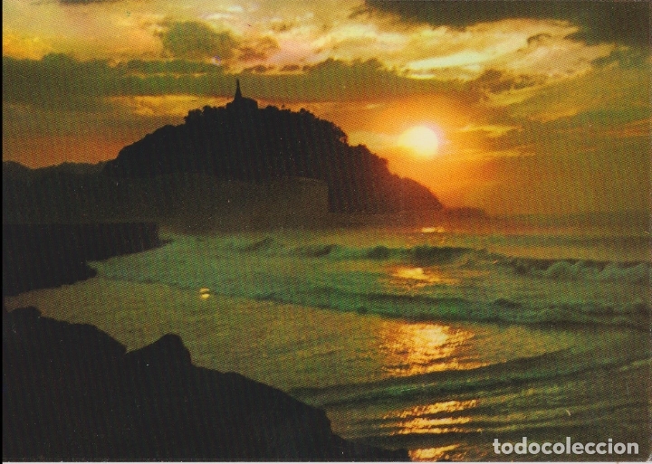 Cartes Postales: SAN SEBASTIAN, CONTRALUZ DESDE EL BARRIO GROS - FOTO COLOR GALARZA N&ordm; 85 - S/C