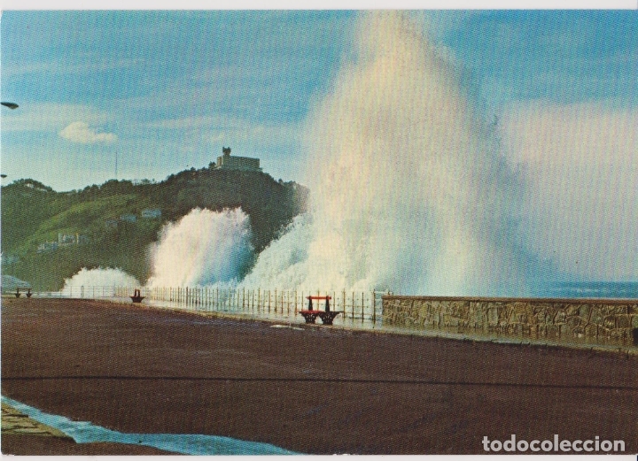 Cartes Postales: SAN SEBASTIAN, GRANDES MAREAS - GIF FOTO COLOR GALARZA N&ordm; 91 - S/C