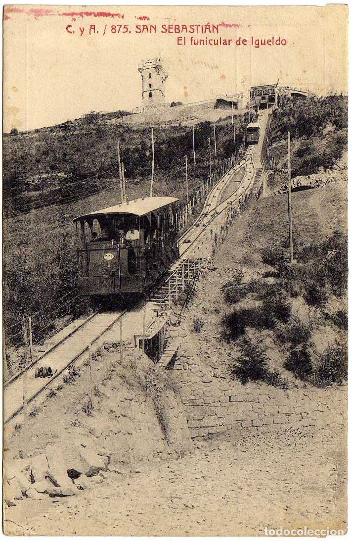 Cartoline: POSTAL SAN SEBATIAN - EL FUNICULAR DE IGUELDO