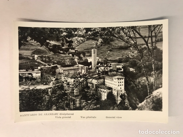 Postais: SANTUARIO DE AR&Aacute;NZAZU (Guip&uacute;zcoa) Postal . Vista General. Edita: Manipel (h.1960?)