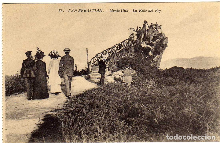Postais: POSTAL SAN SEBASTIAN - MONTE ULIA - LA PE&Ntilde;A DEL REY