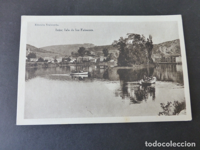 Postales: IRUN GUIPUZCOA ISLA DE LOS FAISANES - Foto 1