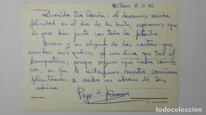 Postales: POSTAL RECUERDO BILBAO, N&ordm; 5 - Foto 2