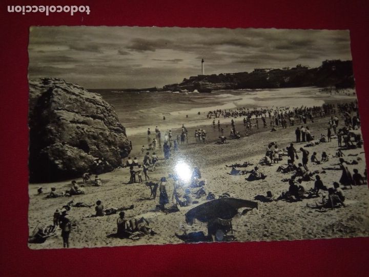 Postales: POSTAL BIARRITZ.LA PLAYA.USADA.