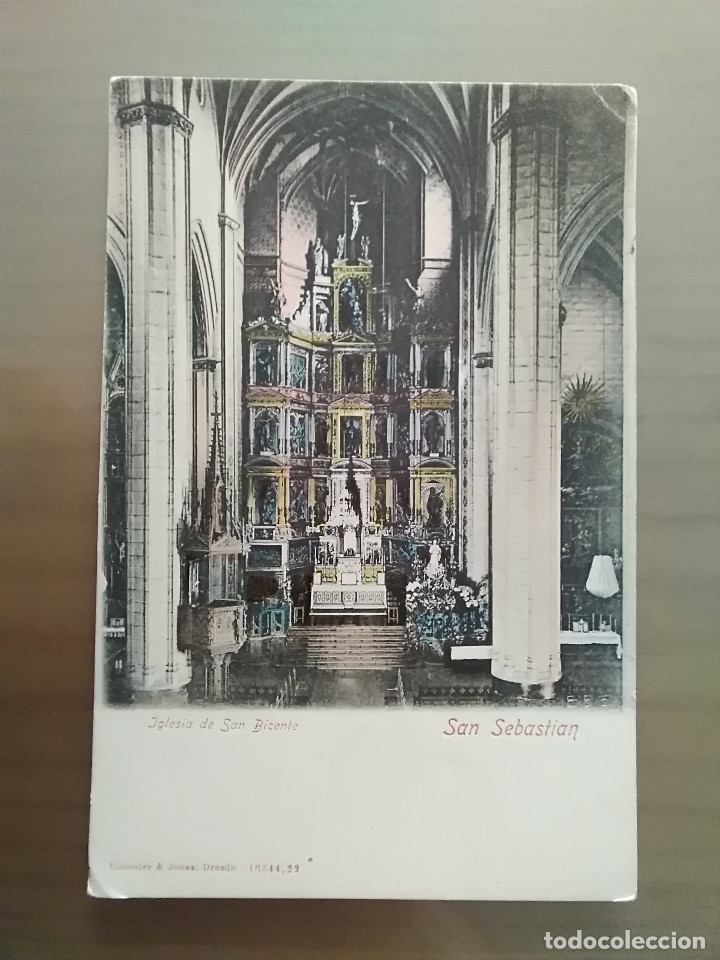 Postales: POSTAL IGLESIA DE SAN VICENTE SAN SEBASTIAN