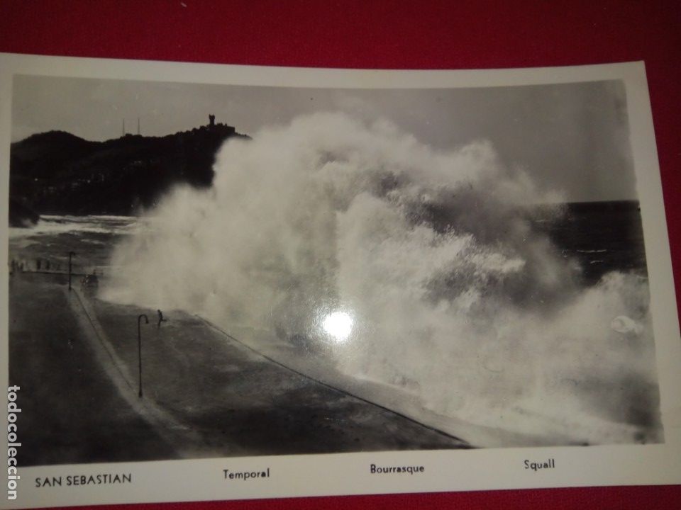 Postales: POSTAL.S.SEBASTIAN.TEMPORAL.USADA.