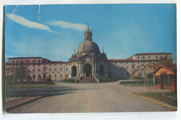 Postales: Santuario de Loyola. Fachada principal. J. Echezarreta. (14m,1x9cm)