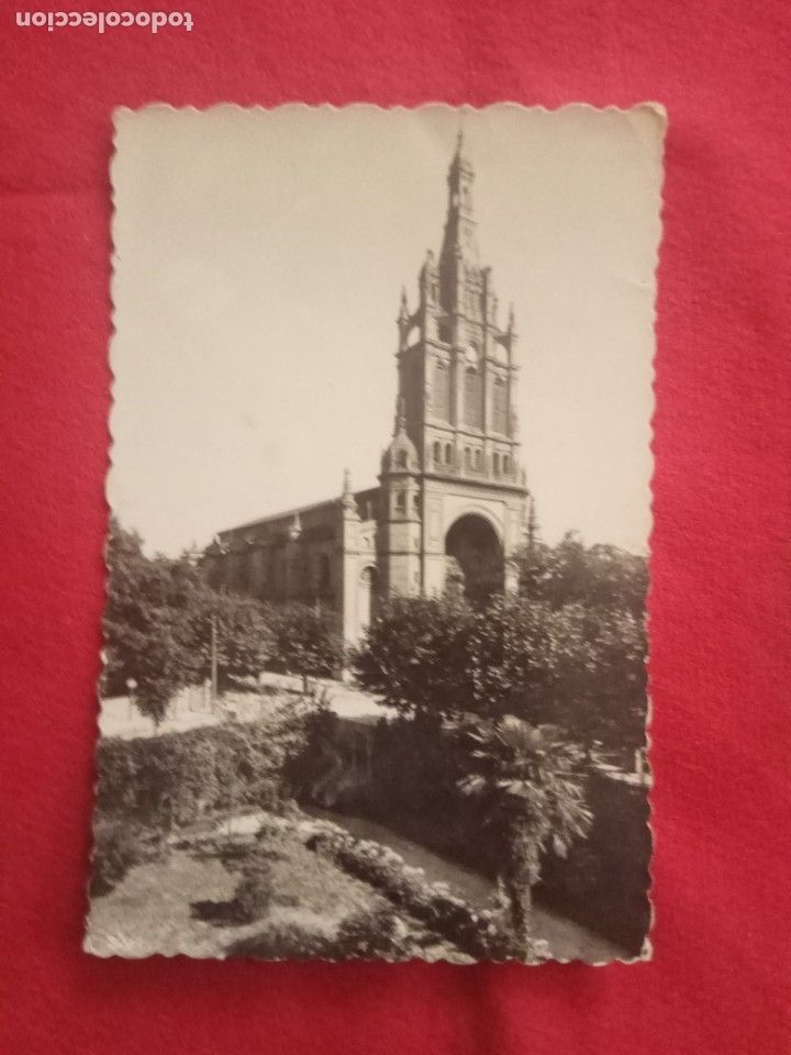 Postales: POSTAL.BILBAO.BASILICA DE NTRA.SE&Ntilde;ORA DE BEGO&Ntilde;A.USADA.1955.