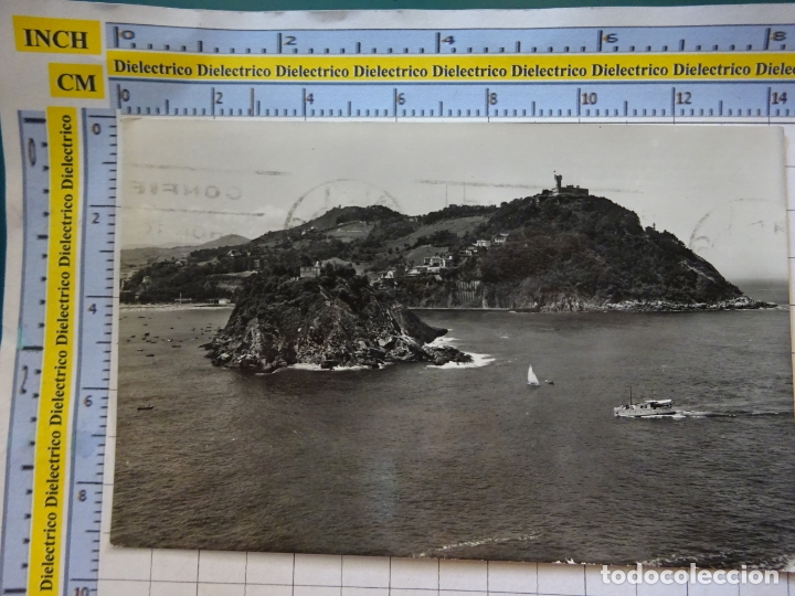 Postais: POSTAL DE GUIP&Uacute;ZCOA, SAN SEBASTIAN. A&Ntilde;OS 30 50. ISLA SANTA CLARA Y MONTE IGUELDO MANIPEL. 2280