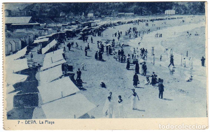 Postales: POSTAL DEVA (GUIPUZCOA) - LA PLAYA - Foto 1