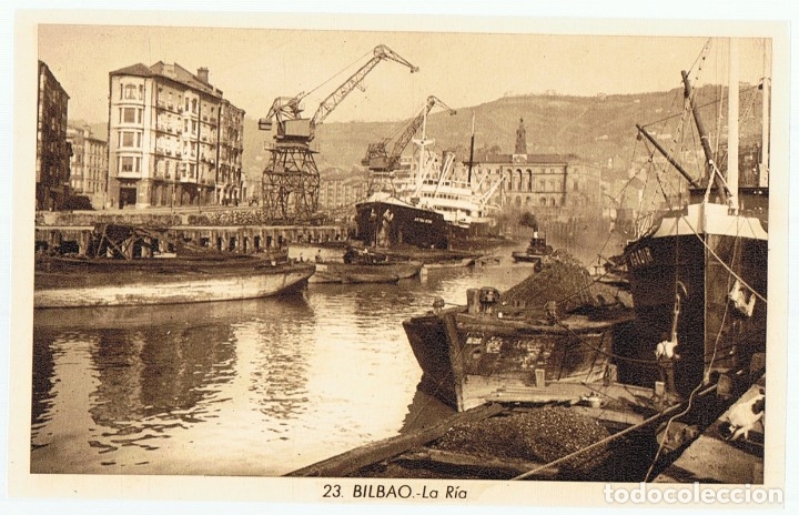 Postales: POSTAL BILBAO LA R&Iacute;A - Foto 1