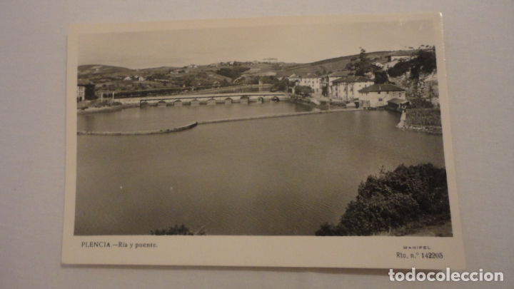 Cartoline: ANTIGUA POSTAL RIA Y PUENTE PLENCIA MANIPEL N&ordm; 142205