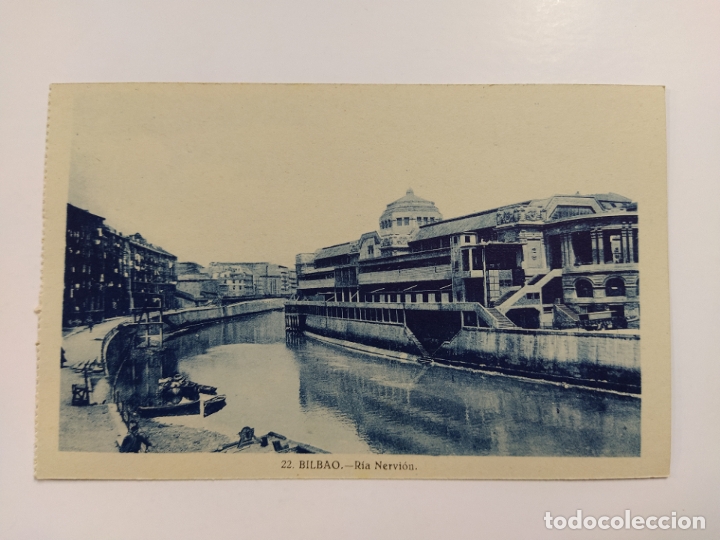 Postais: BILBAO-RIA NERVION-22-GRAFOS-VER REVERSO-(62.987)
