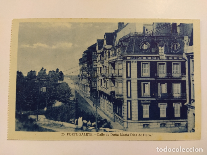 Postais: PORTUGALETE-CALLE DE DO&Ntilde;A MARIA DIAZ DE HARO-25-GRAFOS-VER REVERSO-(62.990)
