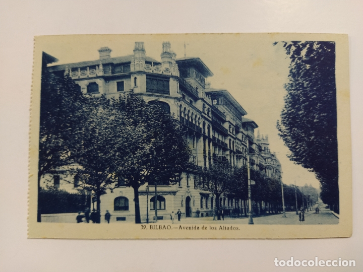 Postais: BILBAO-AVENIDA DE LOS ALIADOS-39-GRAFOS-VER REVERSO-(63.004)