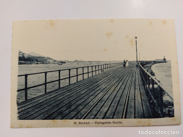 Postais: BILBAO-PORTUGALETE-MUELLE-35-HAE-VER REVERSO-(63.013)