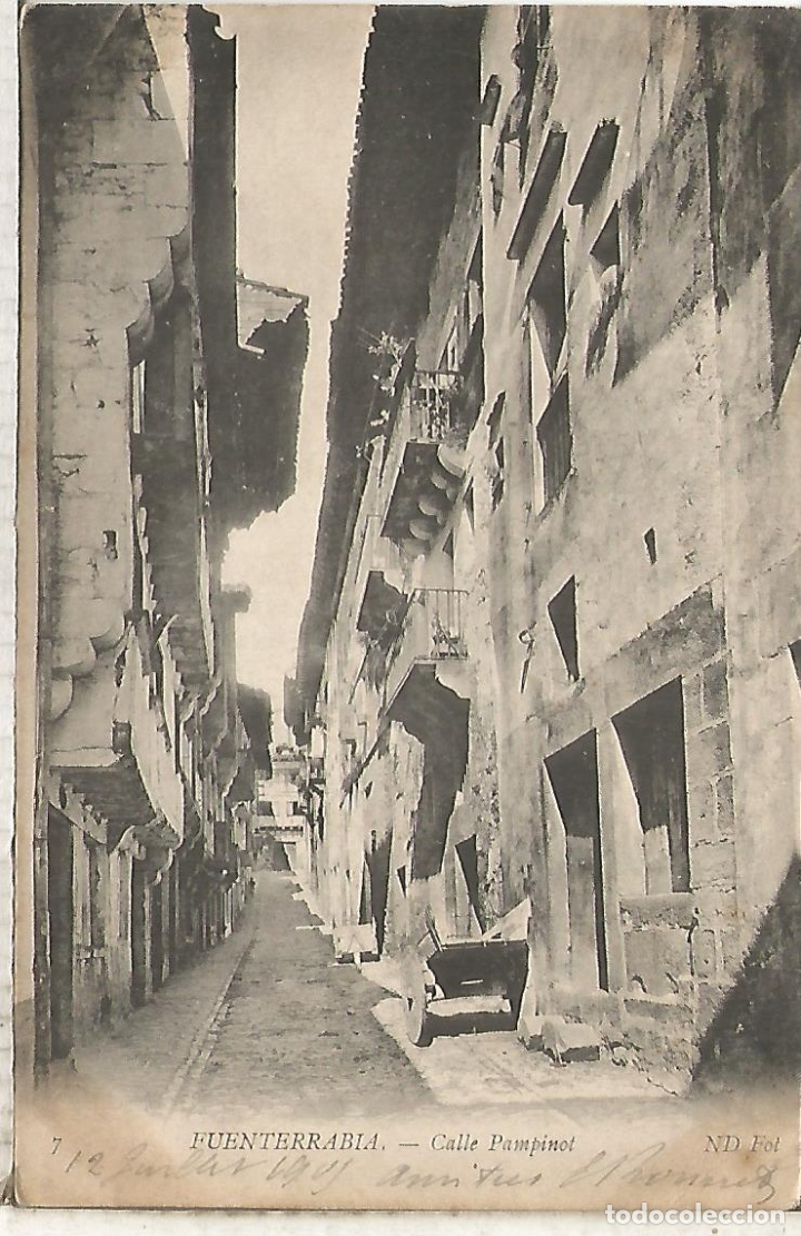 Postcards: GUIPUZCOA FUENTERRABIA DORSO SIN DIVIDIR
