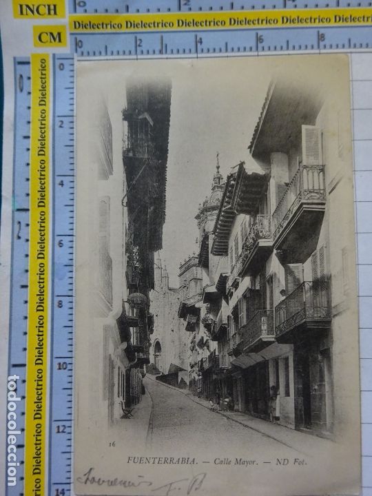 Cartoline: POSTAL DE GUIP&Uacute;ZCOA. HONDARRIBIA FUENTERRABIA. FECHADA A&Ntilde;O 1903. CALLE MAYOR 16 ND FOT. 662