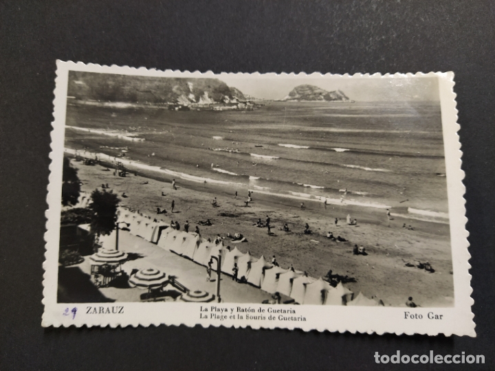 Postais: ZARAUTZ-ZARAUZ-LA PLAYA Y RATON DE GUETARIA-FOTOGRAFICA GAR-VER REVERSO-(63.830)