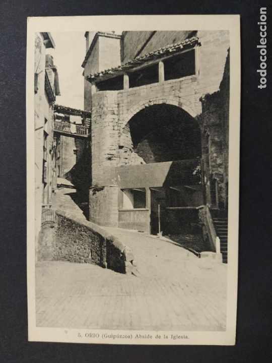 Postcards: ORIO-ABSIDE DE LA IGLESIA-5-ARTE-POSTAL ANTIGUA-VER REVERSO-(63.863)