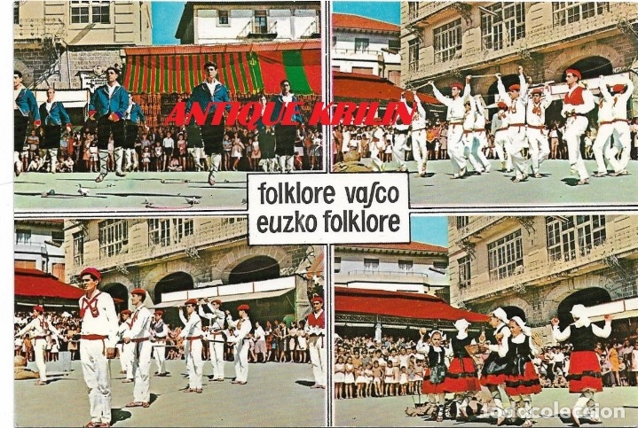 Postales: FOLKLORE VASCO N&ordm; 11227 EUZKO FOLKLORE .- EDICION BEASCOA / EXCL. SAN CAYETANO