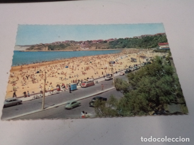 Postales: VIZCAYA - POSTAL ALGORTA - PLAYA DE EREAGA - Foto 1