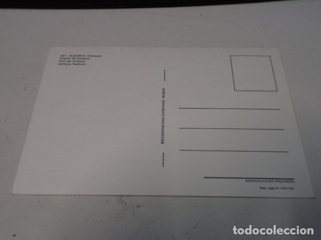 Postales: VIZCAYA - POSTAL ALGORTA - PUERTO DE ARRILUCE - Foto 2