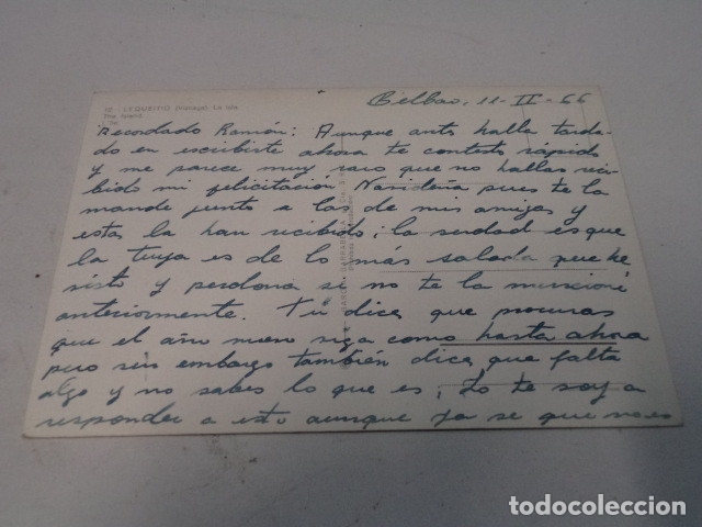 Postales: VIZCAYA - POSTAL LEQUEITIO - LA ISLA - Foto 2