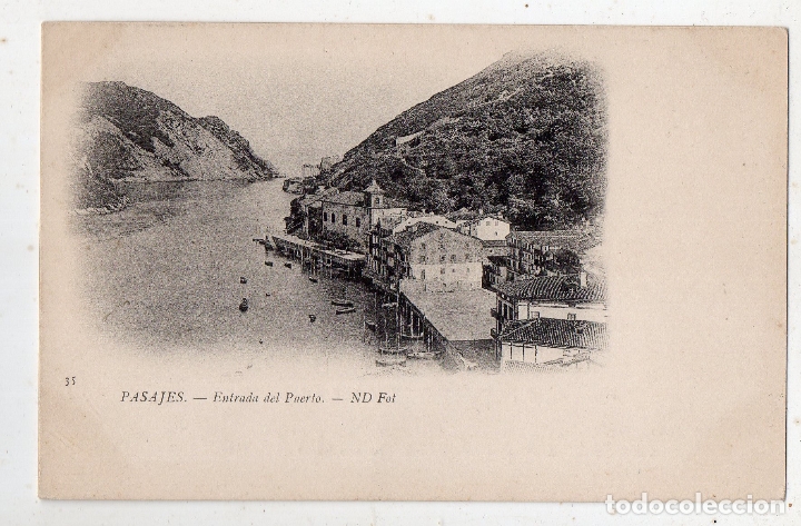 Postales: Pasajes. Entrada del Puerto. - Foto 1