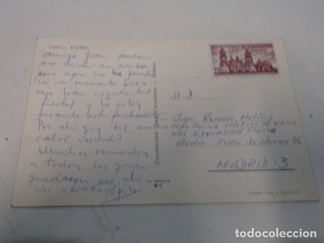 Postales: VIZCAYA - POSTAL BILBAO - Foto 2