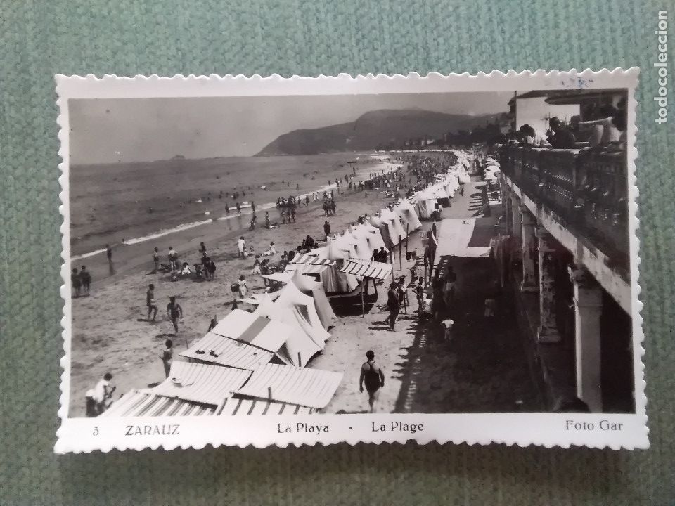Postales: POSTAL ZARAUZ. LA PLAYA - Foto 1