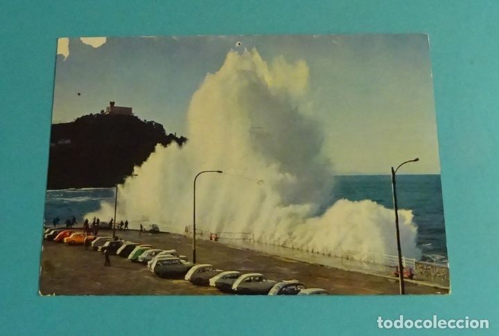 Postales: SAN SEBASTI&Aacute;N. TEMPORAL. MANIPEL - Foto 1